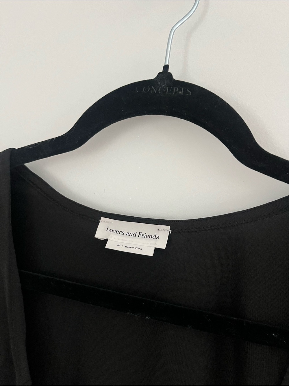Lovers + Friends Black Deep V Long-Sleeve Bodysuit - Picture 3 of 3